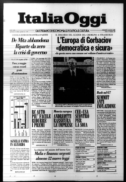 Italia oggi : quotidiano di economia finanza e politica